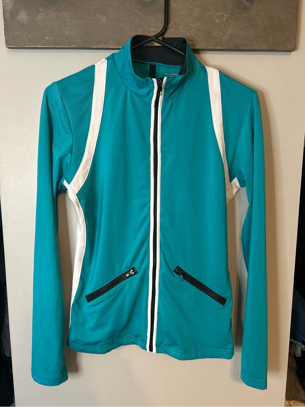 Pure lime zip up sports cardigan - Picture 2 of 11